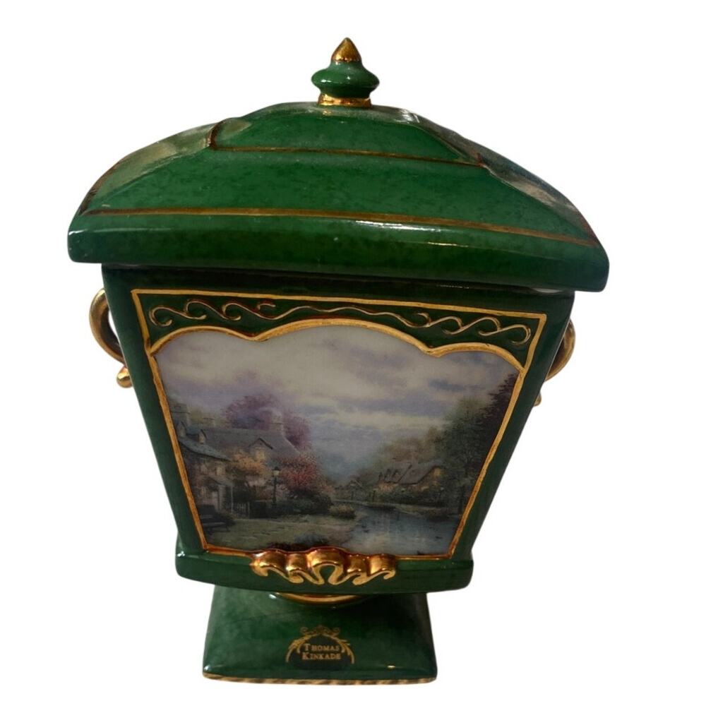 Thomas Kinkade Lamplight Brooke Heirloom Porcelain Box Ardleigh Elliott
